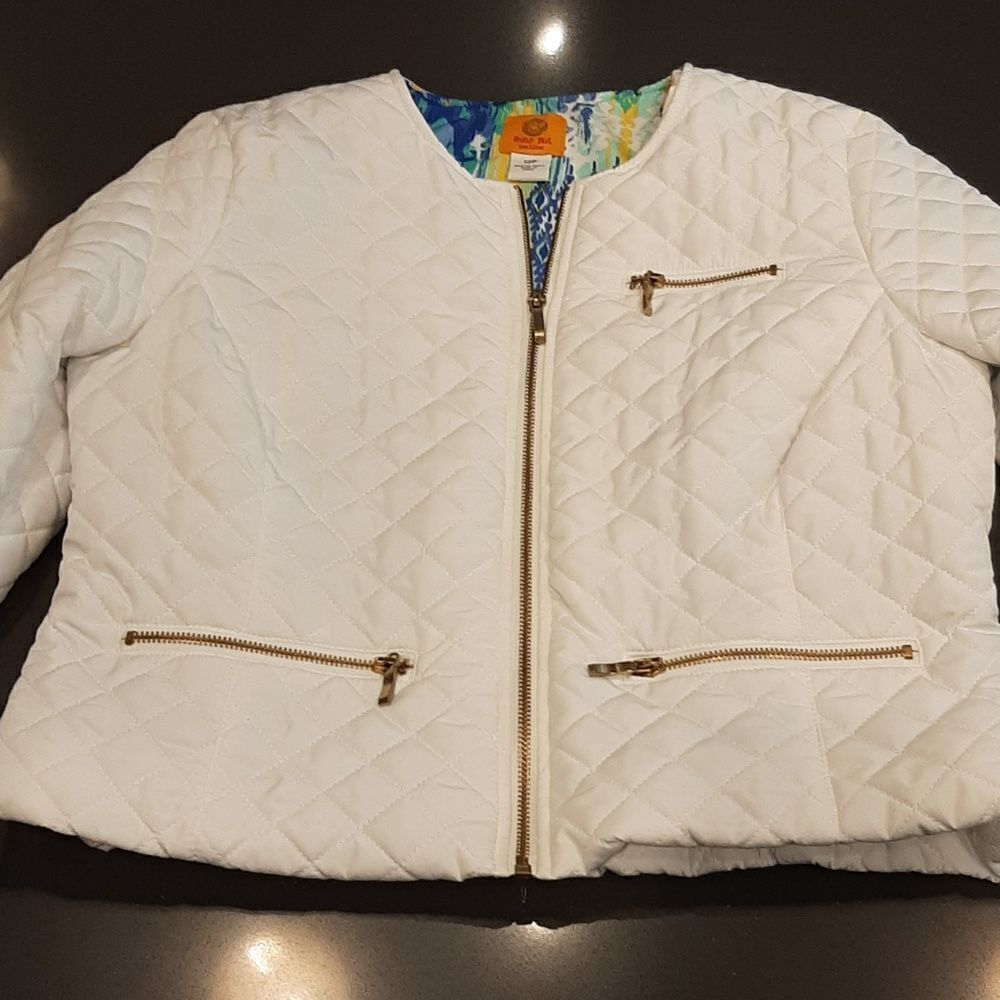Ruby Rd White Quilted Women's Jacket - Picture 6 of 10